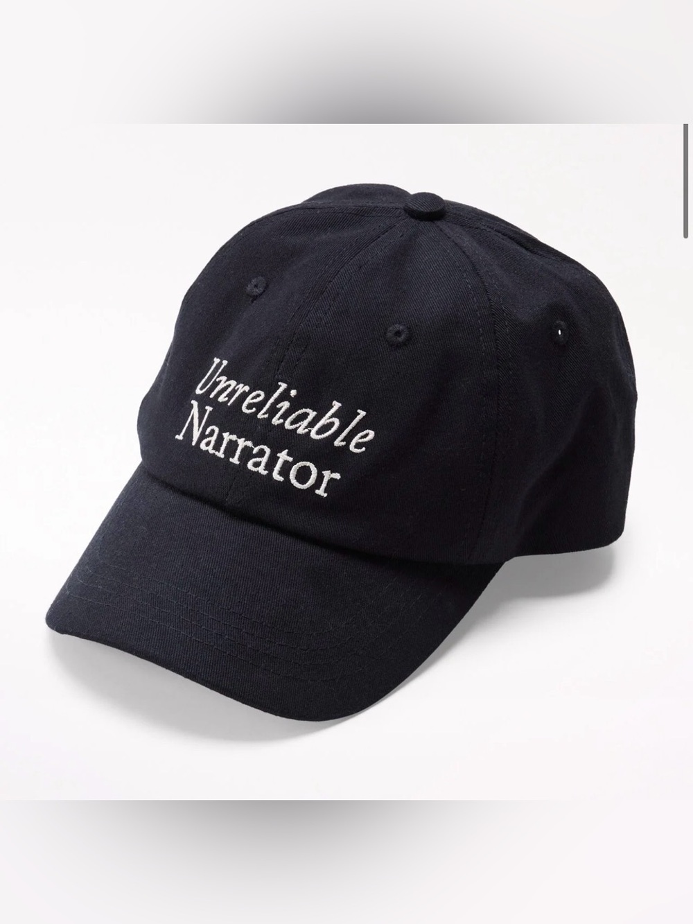 NWT Indigo Unreliable Narrator Embroidered Cap